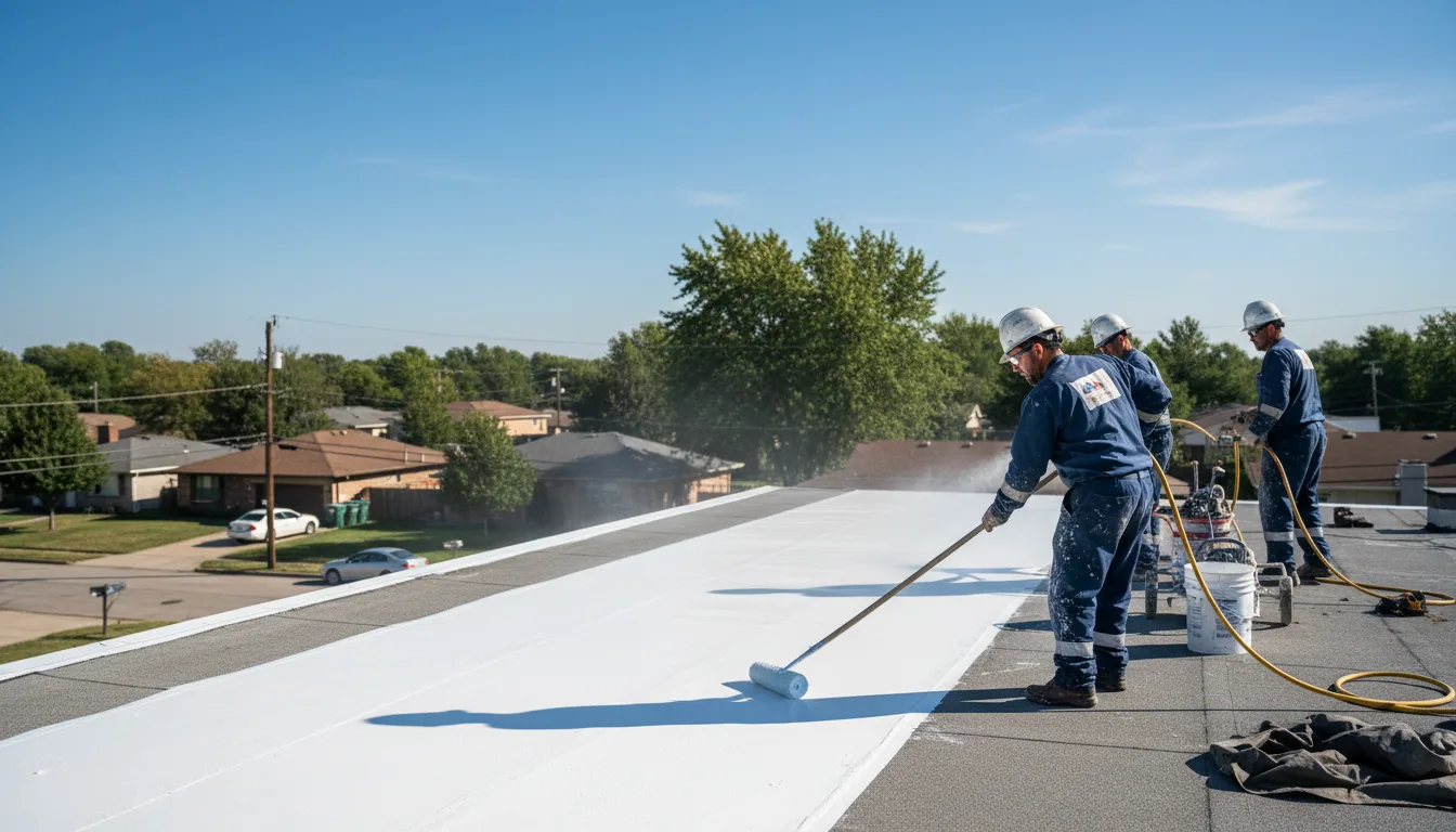 Commercial roof coating in Lovington, IL near me